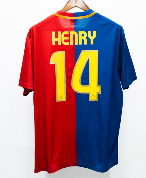 Barcelona 2008-09 Henry Fan Home Kit (2XL)