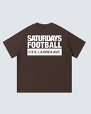La Brea Unisex Oversized T-Shirt - Coffee