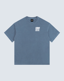 Los Angeles Vintage Washed Oversized Cotton T-Shirt - Royal Blue