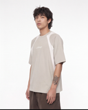 Contrast Panel Cotton T-Shirt