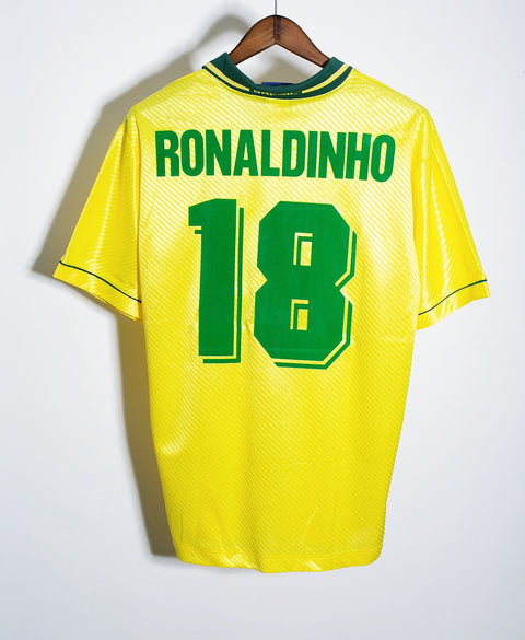 Brazil 1996 Ronaldinho Home Kit (L)