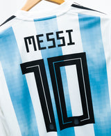 Argentina 2018 Messi Long Sleeve Home Kit (M)