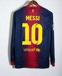 Barcelona 2012-13 Messi Long Sleeve Home Kit (M)