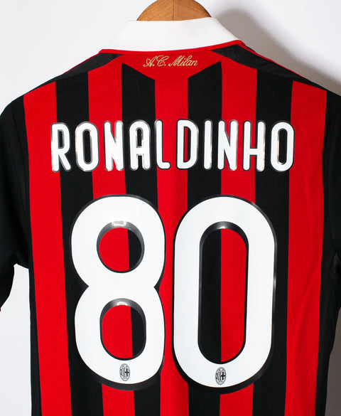 AC Milan 2009-10 Ronaldinho Home Kit (S)