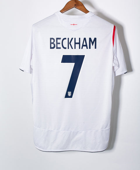 England 2006 Beckham Home Kit (L)