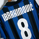 Inter Milan 2007-08 Ibrahimovic Home 2 Kit (L)