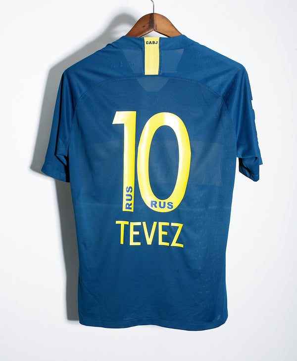 Boca Juniors 2018-19 Tevez Home Kit (L)