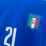 Italy 2016 Pirlo Long Sleeve Player Issue Home Kit (XL)
