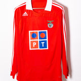 Benfica 2007-08 Adu Long Sleeve Home Kit (M)