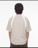 Contrast Panel Cotton T-Shirt