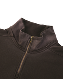 Sun Fade Raw Edge Quarter-Zip Sweatshirt