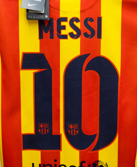 Barcelona 2013-14 Messi Away Kit w/ Tags (S)