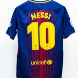 Barcelona 2017-18 Messi Home Kit (M)