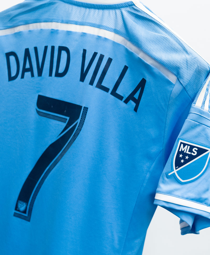 New York 2014 David Villa Player Issue Home Kit (L)