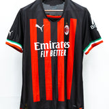 AC Milan 2022-23 R. Leao Player Issue Home Kit (2XL)