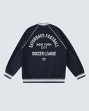 Raglan Sleeve Stadium Jacket - Navy Blue