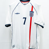 England 2002 Beckham Home Kit (L)