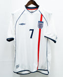 England 2002 Beckham Home Kit (L)