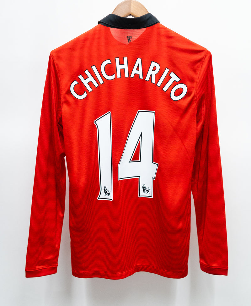 Manchester United 2013-14 Chicharito Long Sleeve Home Kit (S)