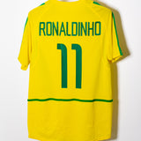 Brazil 2002 Ronaldinho Home Kit (L)