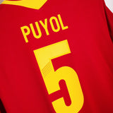 Spain 2013 Puyol Home Kit (M)