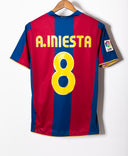 Barcelona 2007-08 Iniesta Home Kit (S)