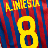 Barcelona 2011-12 Iniesta Home Kit (M)