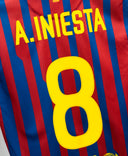 Barcelona 2011-12 Iniesta Home Kit (M)