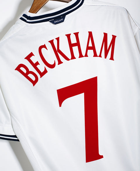 England 2000 Beckham Home Kit (L)