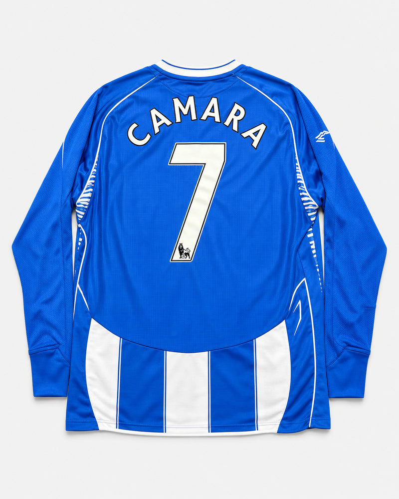 Wigan 2005-06 Camara home vintage football shirt, size XL, back.