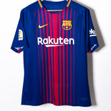 Barcelona 2017-18 Suarez Home Kit (L)