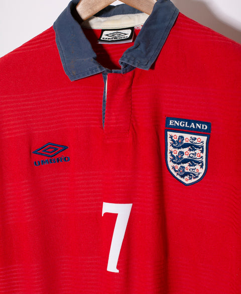 England 1999 Beckham Away Kit (L)