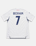 England 2007-08 Beckham Home Kit (M) - Back