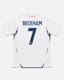 England 2007-08 Beckham Home Kit (L) - Back