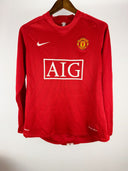 Manchester United 2007-09 Ronaldo Long Sleeve Home Kit (M)
