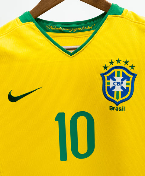 Brazil 2008 Ronaldinho Home Kit (S)