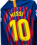 Barcelona 2018-19 Messi Long Sleeve Home Kit (M)