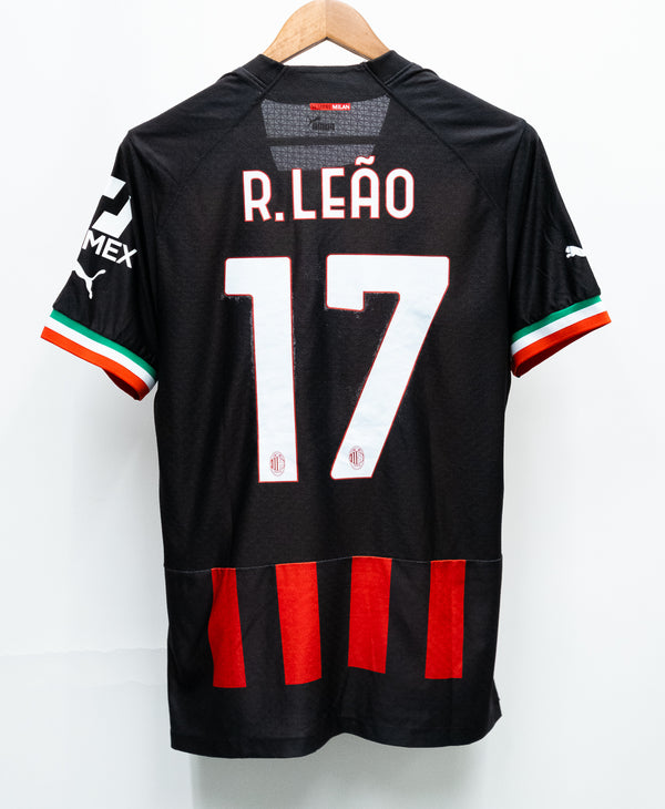 AC Milan 2022-23 R. Leao Player Issue Home Kit (2XL)