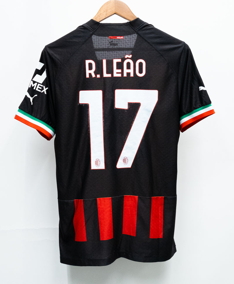 AC Milan 2022-23 R. Leao Player Issue Home Kit (2XL)