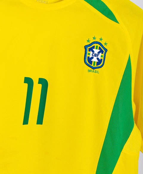 Brazil 2002 Ronaldinho Home Kit (L)