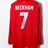 England 2004 Beckham Long Sleeve Away Kit (2XL)