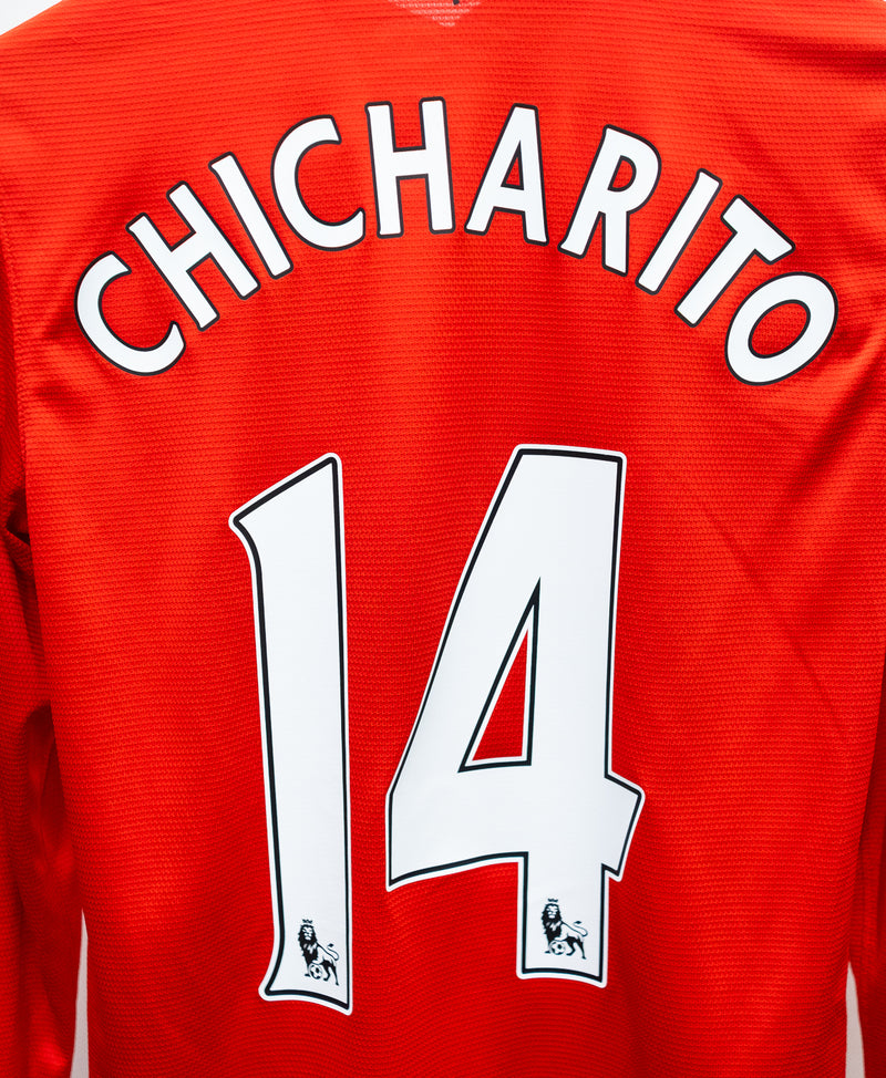 Manchester United 2013-14 Chicharito Long Sleeve Home Kit (S)