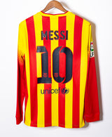 Barcelona 2013-14 Messi Long Sleeve Away Kit NWT (M)