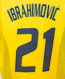 Sweden 2002 Ibrahimovic Player Issue Home Kit (M)
