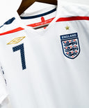 England 2008 Beckham Home Kit (L)