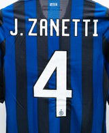 Inter 2011-12 Zanetti Player Issue Home Kit (M)