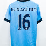 Manchester City 2013-14 Aguero Home Kit (L)