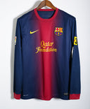 Barcelona 2012-13 Messi Long Sleeve Home Kit (M)