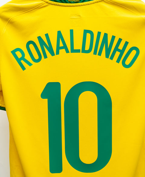 Brazil 2008 Ronaldinho Home Kit (S)