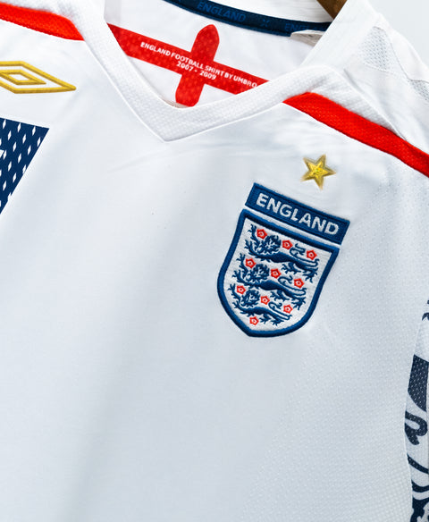 England 2008 Beckham Home Kit (YL)